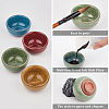 CRASPIRE 4Pcs 4 Colors Multifunctional Ink Dish Plate DJEW-CP0001-13-3