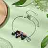 Elephant Glass Seed Beads Link Bracelets BJEW-MZ00067-01-2