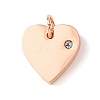 316 Surgical Stainless Steel Pendants LS-STAS-K178-05RG-1