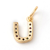 Brass Micro Pave Colorful Cubic Zirconia Charms ZIRC-F092-01-U-2