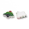 Christmas Themed Opaque Resin Cabochons CRES-P022-16-3