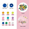 100Pcs 10 Colors Spray Painted Alloy Beads FIND-TA0003-08-3