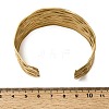 Hammered 304 Stainless Steel Cuff Bangles for Women BJEW-Z177-01GP-01-5