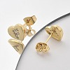 Rack Plating Brass Micro Pave Clear Cubic Zirconia Stud Earrings EJEW-K299-01G-F-3