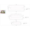 3Pcs Rectangle MDF Wood Ribbon Ruler DIY-WH0430-891D-3