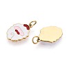 316 Surgical Stainless Steel Enamel Charms STAS-S116-388G-2