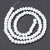 Opaque Solid Color Imitation Jade Glass Beads Strands EGLA-A044-P1mm-D01-2