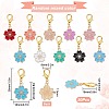 50Pcs Alloy Enamel Pendants Decoration HJEW-SC0001-19-2