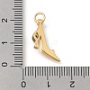 Brass Micro Pave Cubic Zirconia High Heels Charms KK-D431-075B-4