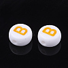 Initial Acrylic Beads X-OACR-E001-20B-2