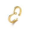Brass Cuff Ring Components KK-NH0007-12G-1