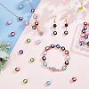  64Pcs 8 Colors Alloy Enamel Beads ENAM-NB0001-93-5