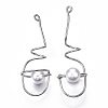 Rack Plating Alloy Wire Wrapped Big Pendants LS-PALLOY-S132-150P-RS-2