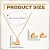 Stainless Steel Pave Colorful Cubic Zirconia Heart Necklaces & Stud Earrings Sets for Women SJEW-LP0001-42G-2