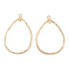 Brass Open Back Bezel Pendants LS-KK-N256-01G-G-1