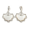 Natural Freshwater Shell Pendants KK-S386-17P-01-1