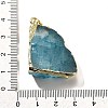 Raw Rough Natural Dyed Quartz Crystal Pendants G-G895-05LG-05-3