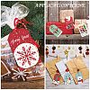 Rectangle Christmas Theme Kraft Paper Cord Display Cards CDIS-K003-02F-5