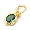 Brass Cubic Zirconia Charms KK-G554-02A-06-2