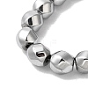 Electroplated Non-Magnetic Synthetic Hematite Beads Strands G-P518-05-01-4