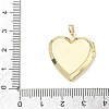 Printed Brass Locket Pendants KK-CBA9B3D-01G-02-3