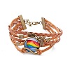 Rainbow Pride Bracelet BJEW-F426-01C-1