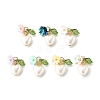 ABS Plastic Imitation Pearl Charms PALLOY-JF04029-S-1