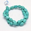 Synthetic Turquoise Cuboid Bead Strands X-G-M150-23-2