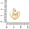 Brass Micro Pave Clear Cubic Zirconia Pendants KK-D229-01G-13-3