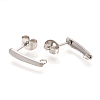 304 Stainless Steel Stud Earring Findings STAS-Q223-04-2