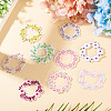 9Pcs Polyester Clothing Patches DIY-TAC0010-42-5