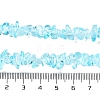 Spray Painted Transparent Glass Beads Strands GLAA-P060-01B-02-4