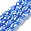 Electroplate Glass Beads Strands EGLA-S194-15A-A-3