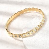 304 Stainless Steel & Rhinestone Bangles for Women BJEW-H644-03G-2