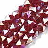 Electroplate Glass Beads Strands EGLA-S194-14A-A05-1