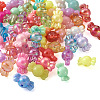  Opaque Solid Color & Imitation Jelly & Transparent Styles Acrylic Beads MACR-TA0001-15-4