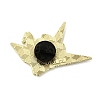 Paper Crane & Lily Flower Alloy Enamel Pin Backs for Clothes for Women LS-JEWB-F043-02B-2