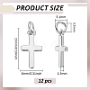 12Pcs Brass Pendants KK-BC0014-80P-2