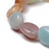 Natural Flower Amazonite Stretch Beaded Bracelets BJEW-K213-C17-3