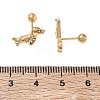 304 Stainless Steel Crystal Rhinestone Animal Cartilage Earrings SA-CBA1F7E-01G-07-2