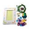Creative DIY Flower Pattern Resin Button Art Kits DIY-G087-02-2