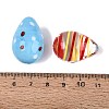 24Pcs Handmade Lampwork Egg Display Decorations LAMP-N034-29-4