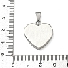 Ion Plating(IP) Fashionable 304 Stainless Steel Stamping Blank Tag Pendants STAS-J002B-01-M-4