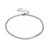304 Stainless Steel Rolo Chain Bracelet for Men Women BJEW-E031-06P-07-1