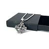 Viking Cross Stainless Steel Pendant Necklaces for Men Women IC1039-1