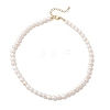 Natural Cultured Freshwater Pearl Two Sides Polished Beaded Necklaces for Women NJEW-JN05334-01-2