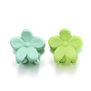 Rubberized Style Plastic Claw Hair Clips OHAR-G001-08-4