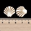 Ocean Theme Spray Painted Opaque Acrylic Beads ACRP-F003-02G-3