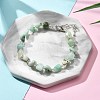 Natural Flower Amazonite Chips Bracelets for Women BJEW-H623-01S-08-1