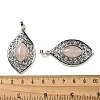 Natural Rose Quartz Pendants G-Q158-02G-3